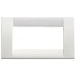 Idea Square Cover Plate, Technopolymer Bright White 01, 4 Modules product image