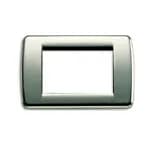 Idea Round Cover Plate, Die-Cast Metal Chrome 36, 3 Modules product image