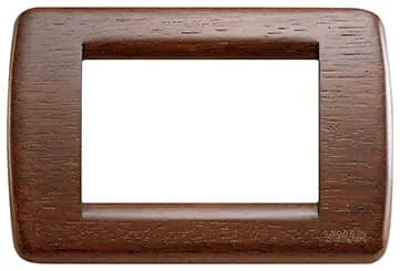 Idea Round Cover Plate, Walnut, Solid Wood, 3 Module product image