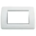 Idea Round Cover Plate, Technopolymer Bright White 01, 3 Modules product image