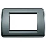 Idea Round Cover Plate, Technopolymer Graphite Grey 15, 3 Modules product image