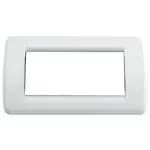 Idea Round Cover Plate, Technopolymer Bright White 01, 4 Modules product image