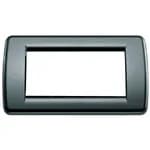 Idea Round Cover Plate, Technopolymer Graphite Grey 15, 4 Modules product image