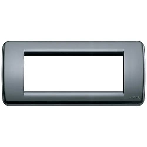 IDEA: Cover Plate Technopolymer 5-Module Graphite Grey, Round product image