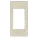 Cover Plate, Metal, Ivory, 1 Module Panel-Mount, Square, Idea Series