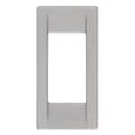 Idea Square Cover Plate, Die-Cast Metal Matte Silver 21, 1 Module product image