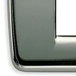 Idea Round Cover Plate, Die-Cast Metal Chrome 36, 2 Modules product image