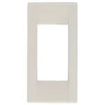 Idea Square Cover Plate, Technopolymer Idea White 04, 1 Module
