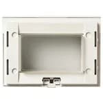 Idea Mounting Frame with Screws and IP55 Clear Cover, 3 Modules, White product image