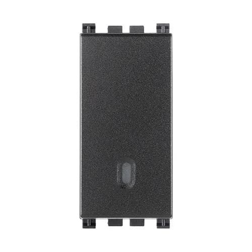 Arke Switch: 1P 10 AX 250 V2-WAY Replaceable Button, Screwless Terminals, Grey product image