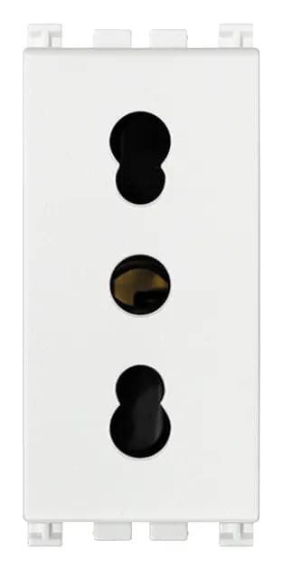 Arke White: Italian Standard SICURY Outlet 2P+E, 16A, P17/11, 250V product image