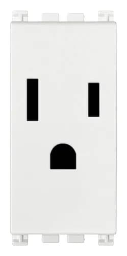 Arke Series USA/SASO Outlet, 15A/127V, 2P+E Security, White product image