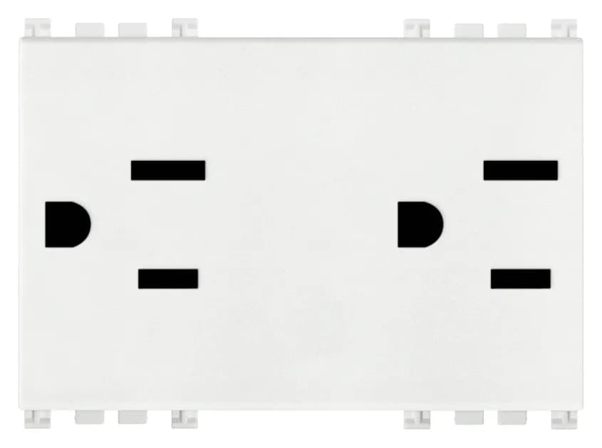 Outlet: 2P+E USA 120V White, 3M, Arke product image