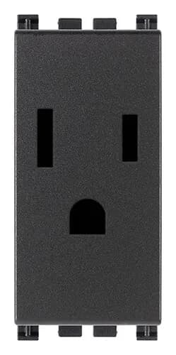 Outlet: USA, 2P+E, 15A, 127V, Grey, Arke product image
