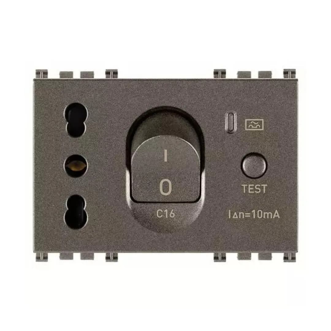 ARKE OUTLET 3M METAL ITALIAN P17/P11, 16A, RCBO product image