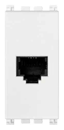 Arke RJ11 Phone Jack, 6-Position/4-Conductor 1 Module, White product image
