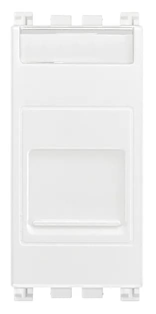 Arke: RJ45 Cat6 UTP Outlet & Cover, White  product image