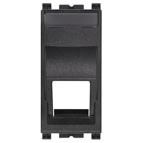 ARKE: 1-module, RJ45 Slanting Keystone Adaptor, Grey product image
