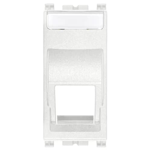 ARKE: 1-module, RJ45 Slanting Keystone Adaptor, White product image
