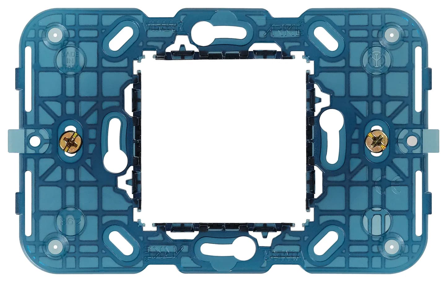 Arke: 2-Module Central Mount Frame For 2-Central Module Face Plate product image