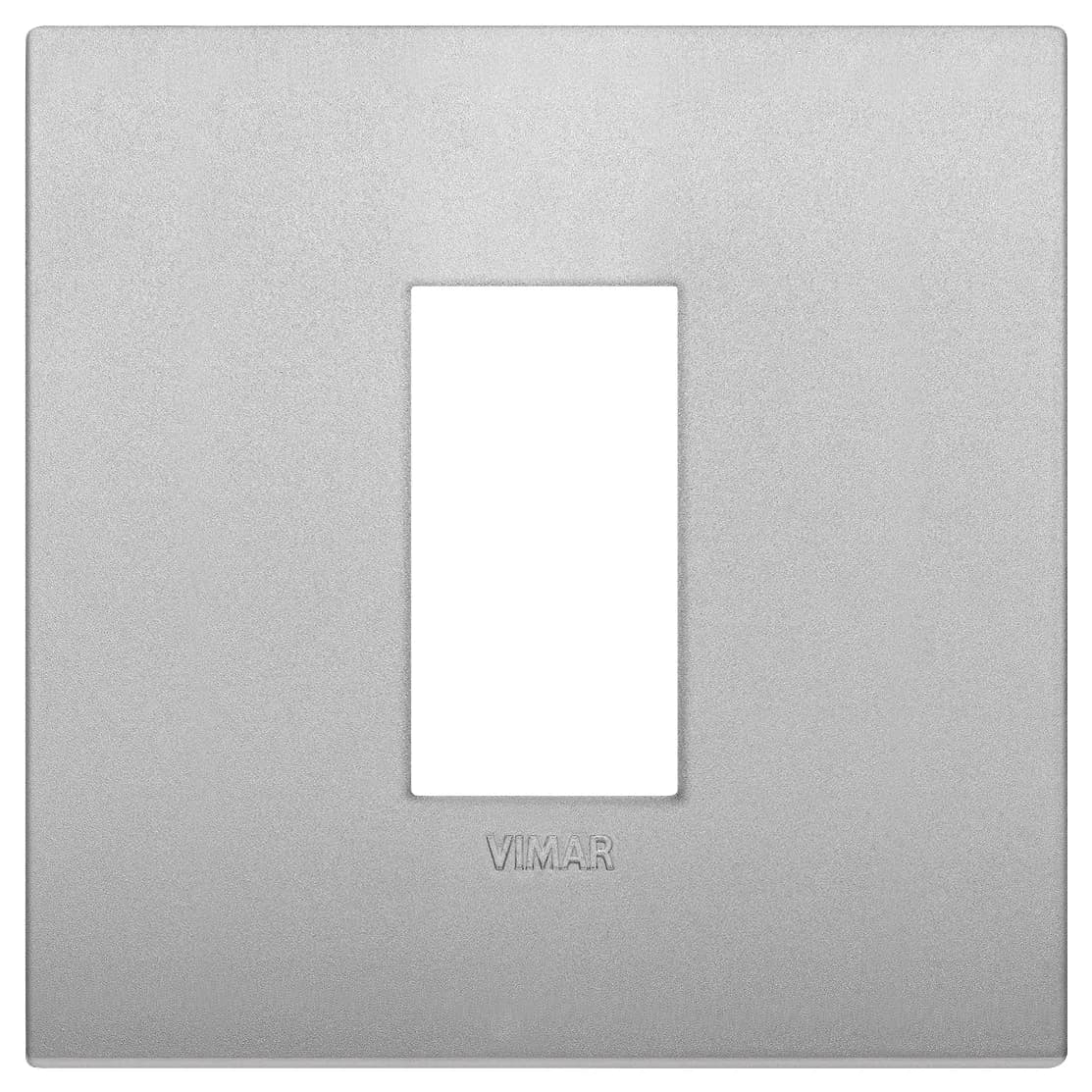 Arke: 1-Module Cover Plate, Classic, Technopolymer, Matt Silver product image