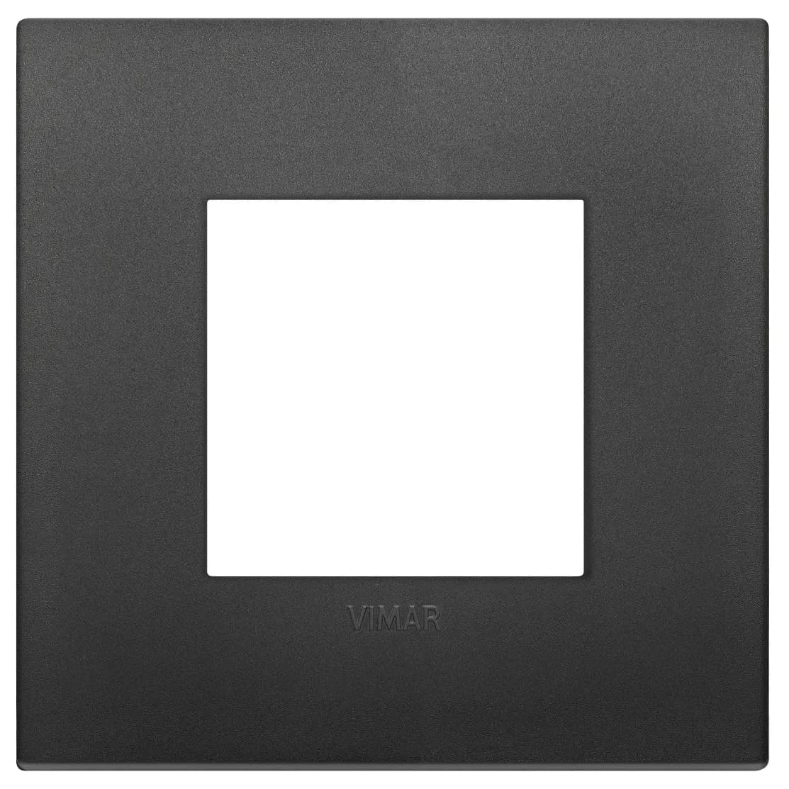 Arke: 2-Module Classic Cover Plate, Technopolymer, Black product image