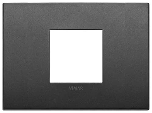 Arke: 2-Module Central, Cover Plate, Metal, Matt Graphite product image