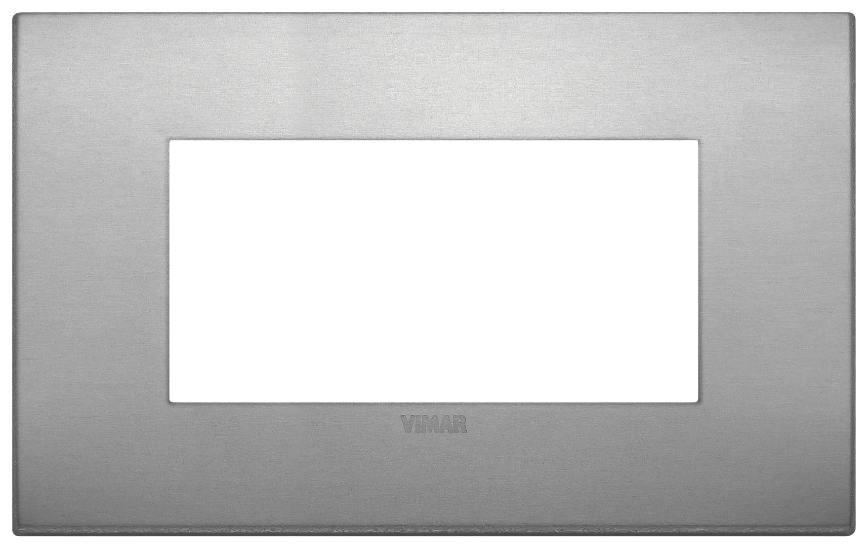 Arke: 4-Module Classic Cover Plate, Aluminium, Lava product image