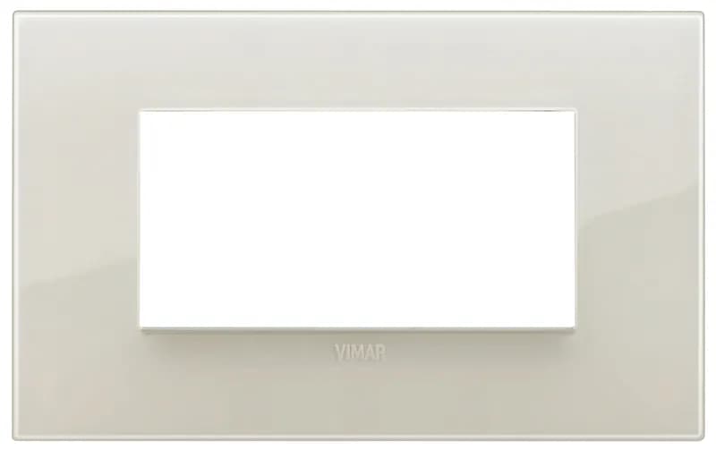 Arke: 4-Module Technopolymer Classic Cover Plate Reflex Ivory product image