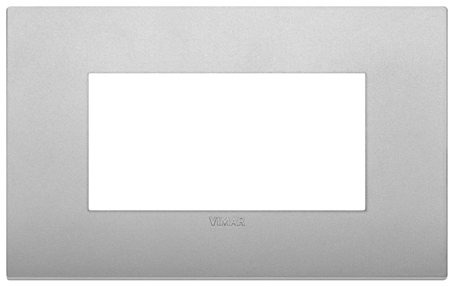 Cover plate: 4M, Arke, Classic Technopolymer, Matte Silver product image