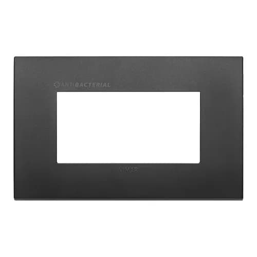Arke 4M Classic Cover Plate Black Technopolymer Antibacterial Material product image