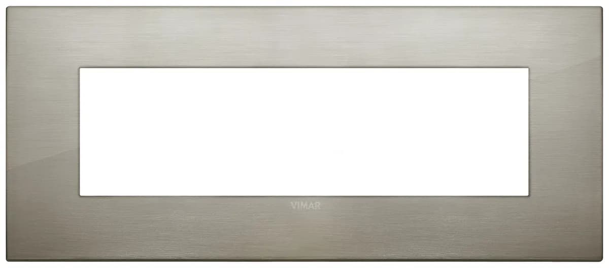 ARKE: 7-MODULE COVER PLATE METAL, BRUSHED INOX product image