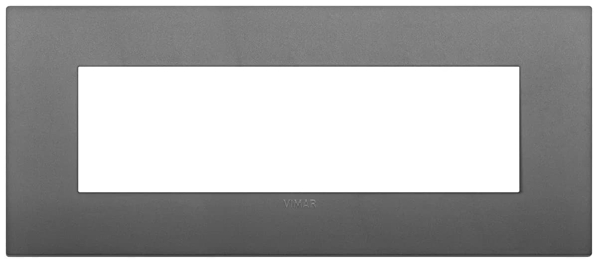 Arke 7-Module Classic Cover Plate Grey Technopolymer Material product image