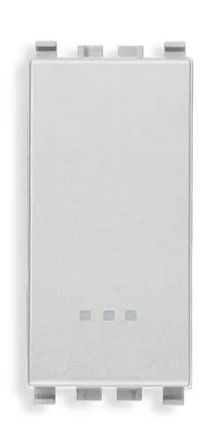 Eikon 1-Way Switch, 1P/1T, 16A-250V Illuminable, 1 Module, Next (Silver) product image