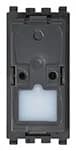Eikon Momentary Switch, 1P/1T, (NO), 10A-250V Illuminable, 1 Module, without cover