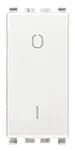 Eikon 1-Way Switch, 2P/1T, 16A-250V Illuminable, 2 Module, White product image