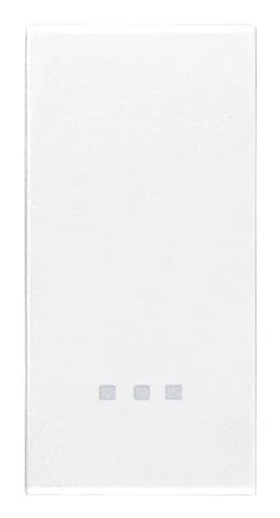Eikon: 1-Module Interchangeable Button, White, Lightable product image