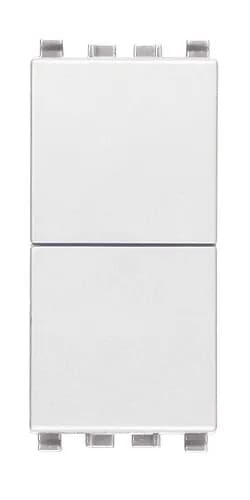 Eikon Momentary Switch, 1P/2T, 10-250V 1 Module, White product image