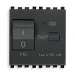 Eikon RCBO, 1P+N, 16A-120/230V, I?n 10 mA 2 Module, Grey product image