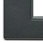 Eikon-Total Look Square Cover Plate, 7 Modules Matte Anthracite 15, Die-Cast Metal product image