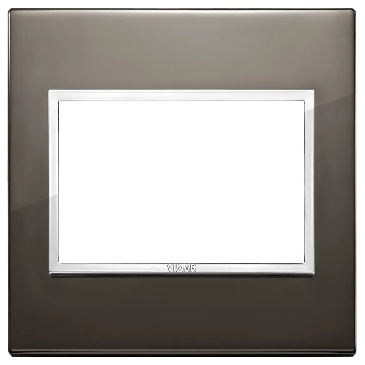 Eikon EVO 3M Cover Plate Alum. black sapphire Plate 3M BS black sapphire product image