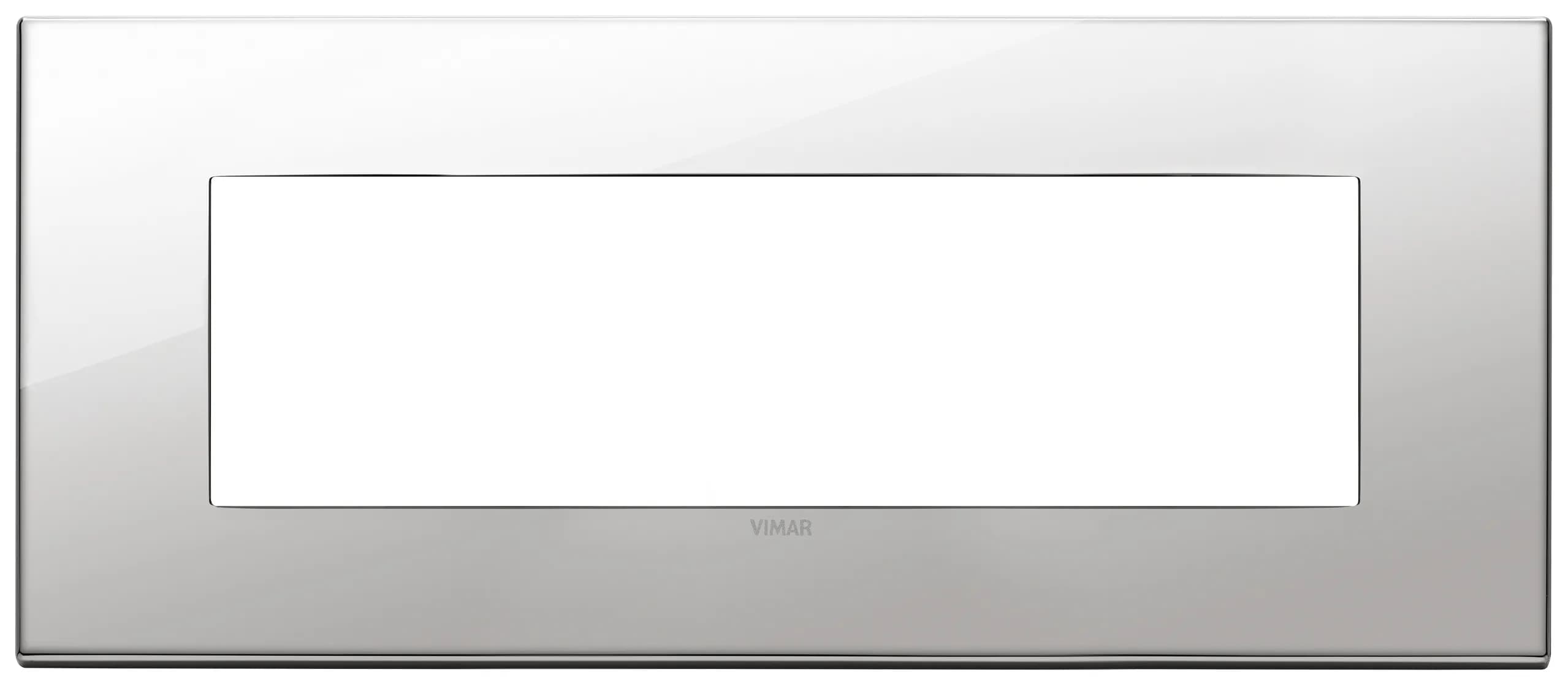 Eikon EXÉ 7M cover plate, polished metal, nickel Eikon EXÉ 7-Module cover plate Polished Nickel product image