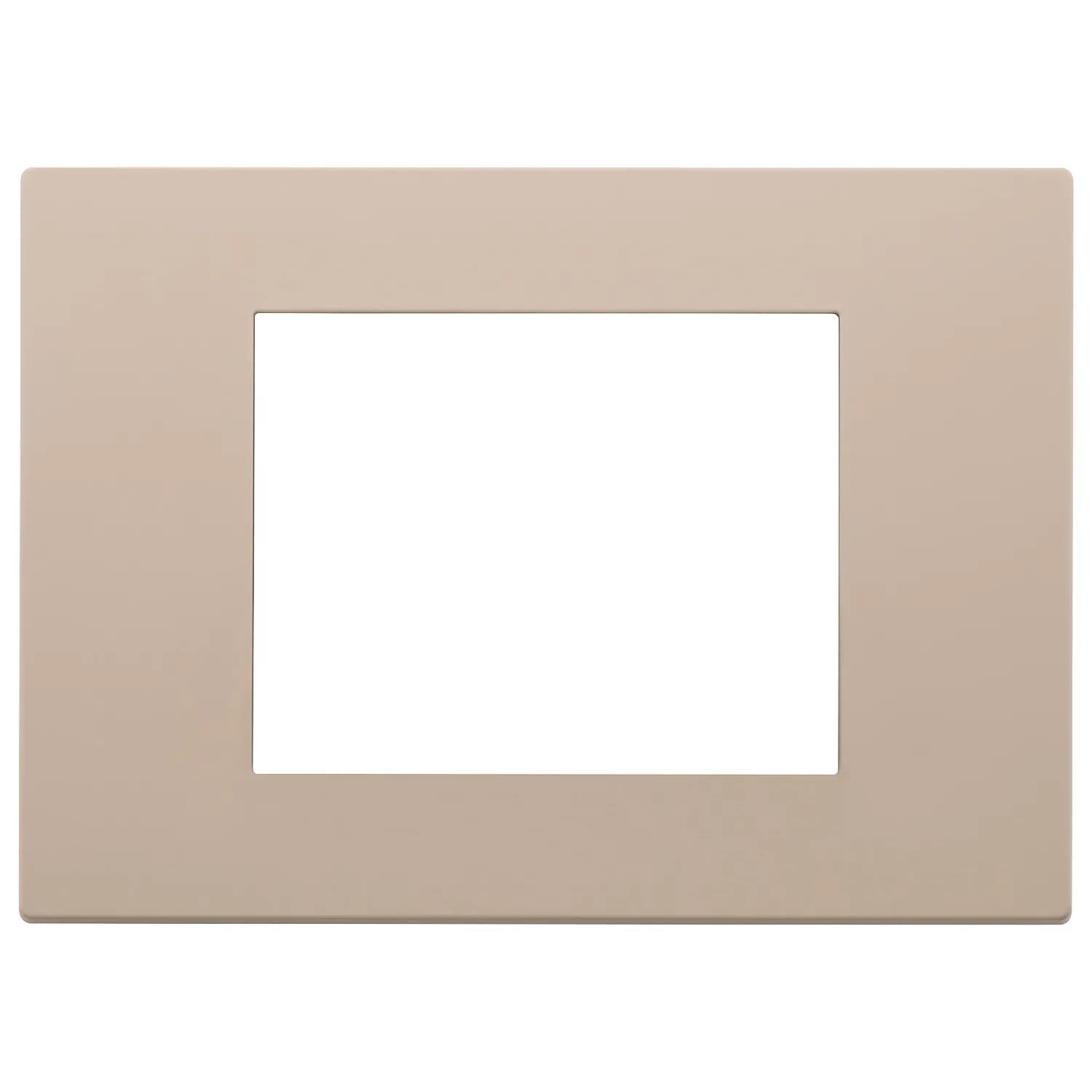 Linea: Cover Plate, 3-Module, Technopolymer Clay product image
