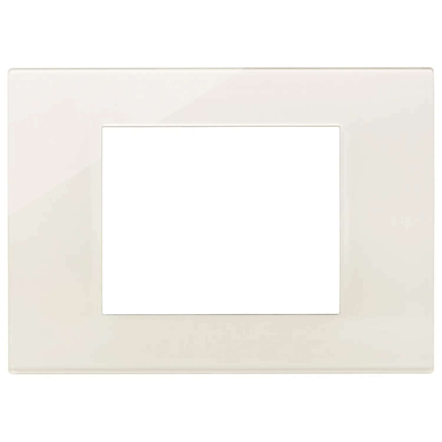 Linea: Cover Plate, 3-Module, Technopolymer Canvas Reflex product image