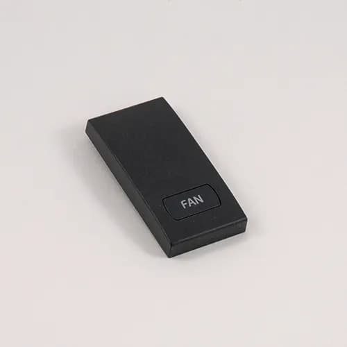 Eikon switch cover: "Fan" engraved bottom center Illuminable, grey product image