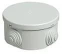 Surface mounting junction box with cable entries Snap-closed cover, IP44, Grey, 80mm x 40mm product image