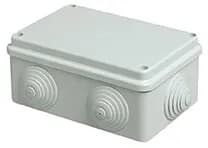 Surface mounted junction box with cable entries Screw-down cover, IP55, Grey, 120 x 80 x 50 (mm) product image