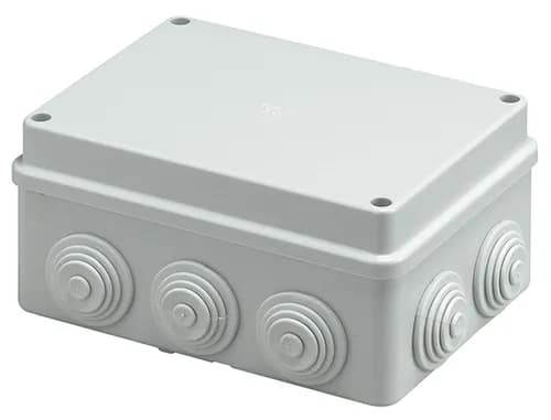 IP55 Junction Box 150x110x70mm with Cable Entries RAL 7035 Grey product image