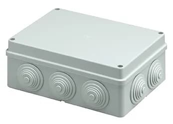 Surface Mounting Box, IP55, With Cable Entries, Grey, 7.75" product image