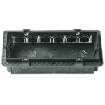 6-Module Flush Mounting Box for Masonry Walls Black product image